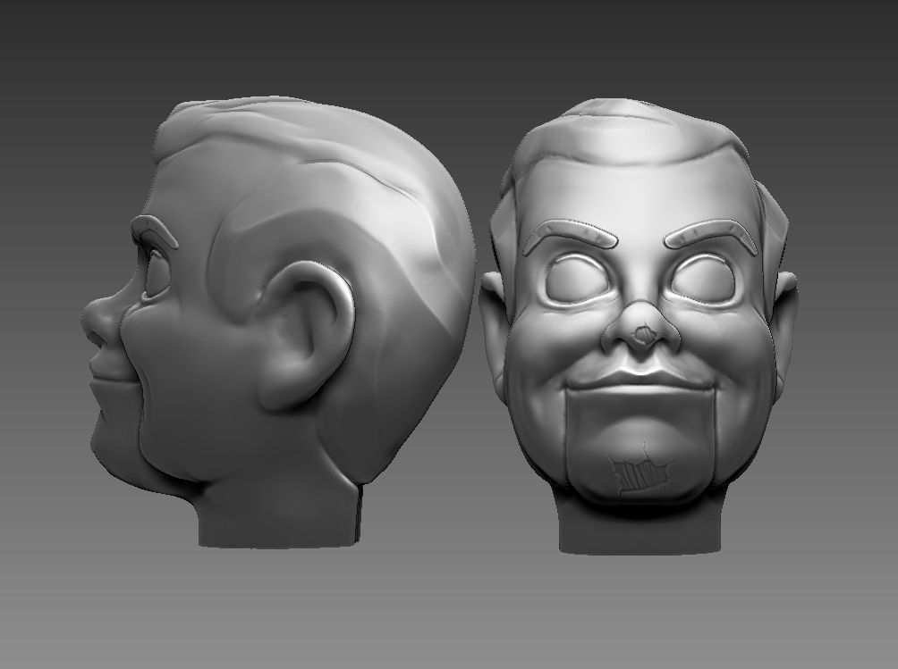 Slappy the Dummy Head - Printable - Goosebumps 3D print model_2