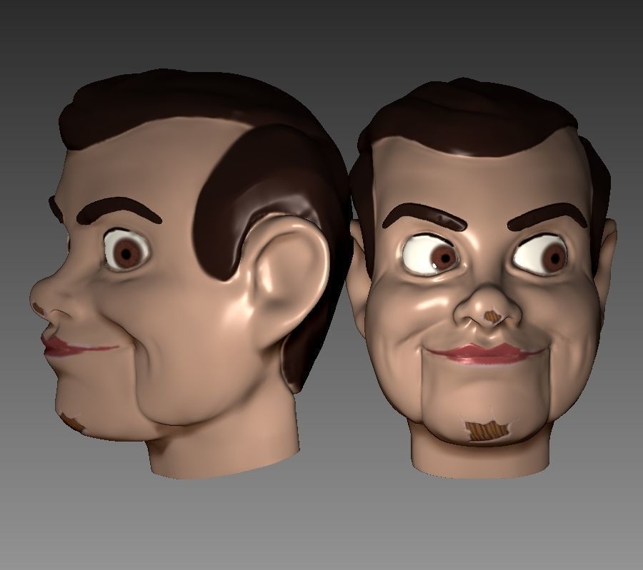 Slappy the Dummy Head - Printable - Goosebumps 3D print model_1
