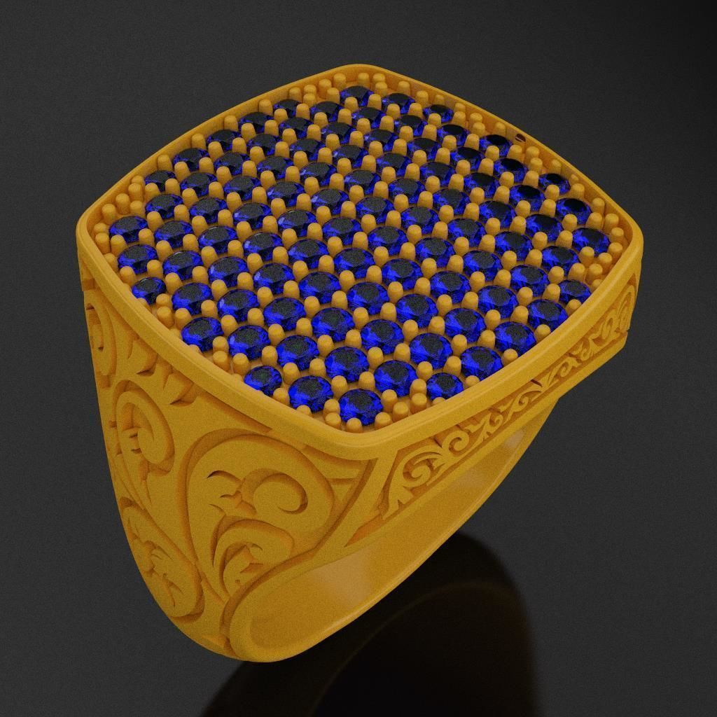 Engraved Ring for Men 3D print model_1