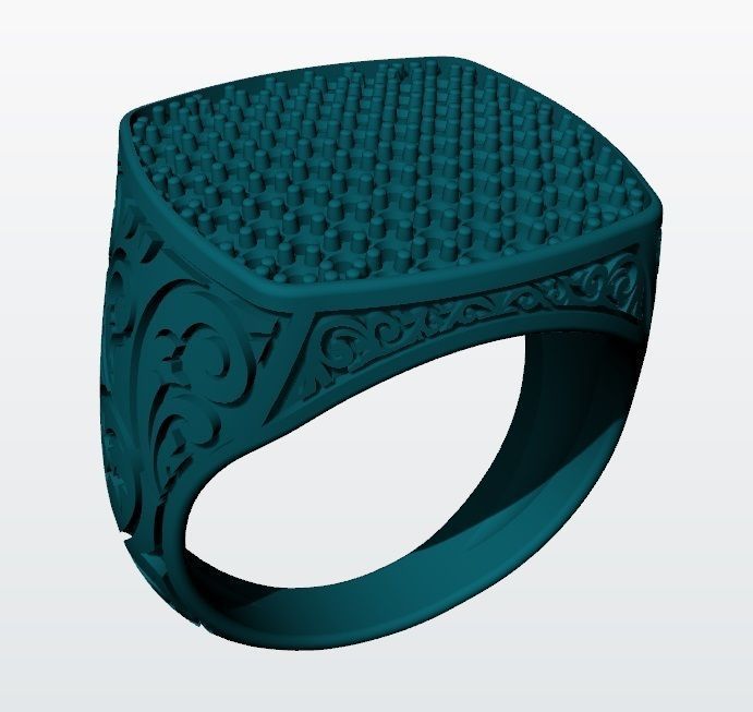 Engraved Ring for Men 3D print model_6