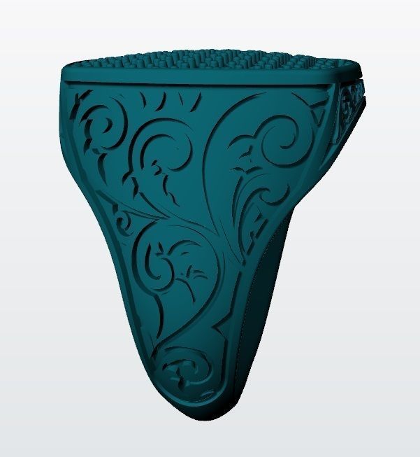 Engraved Ring for Men 3D print model_7