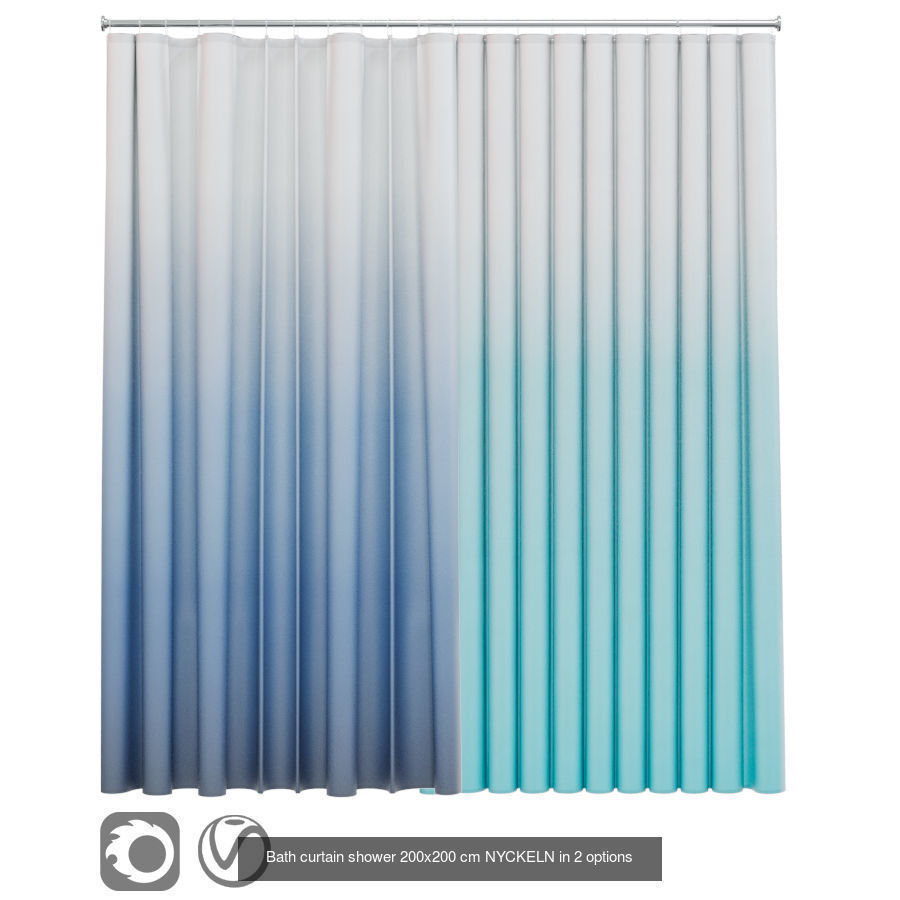 12 Shower curtain 3D Model Collection_5