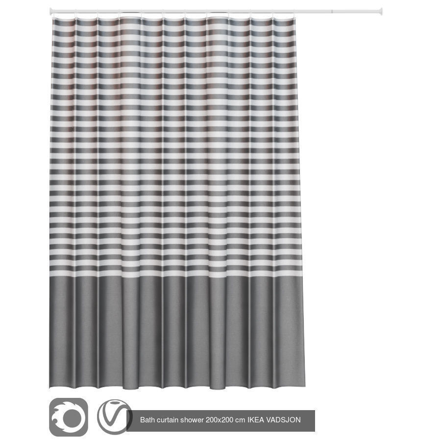 12 Shower curtain 3D Model Collection_4