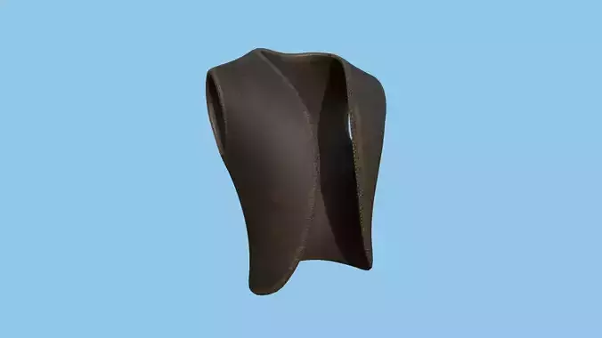 Leather Rust Pirate Vest - Character Design Fashion