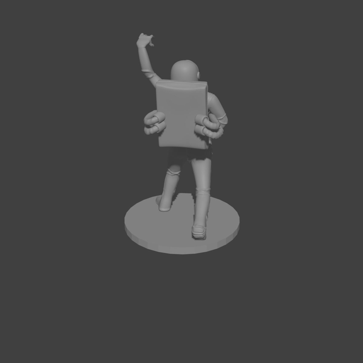 astronaut girl printed in 3d 3D print model_15
