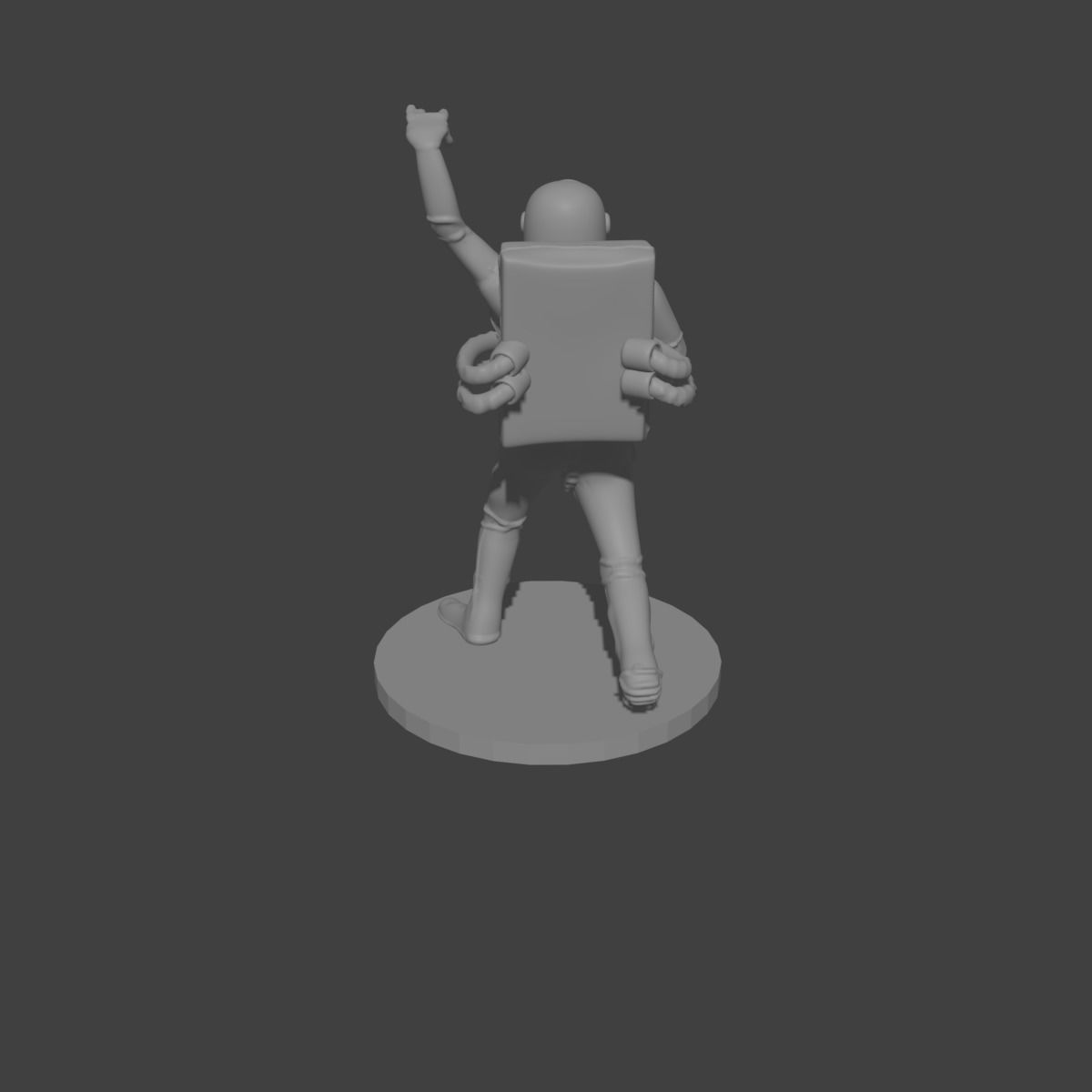 astronaut girl printed in 3d 3D print model_14