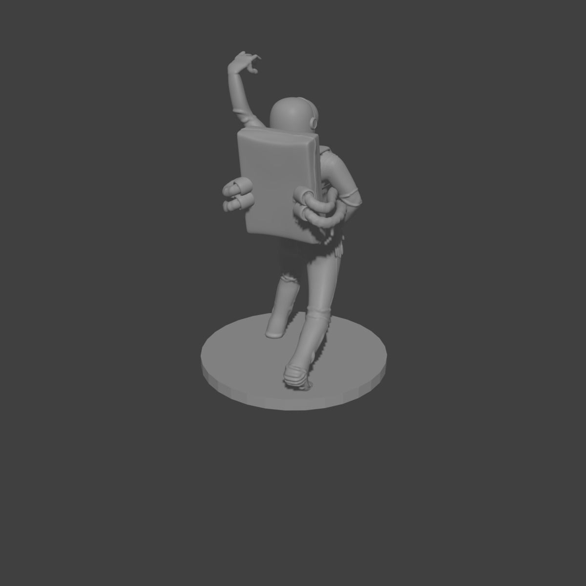 astronaut girl printed in 3d 3D print model_16