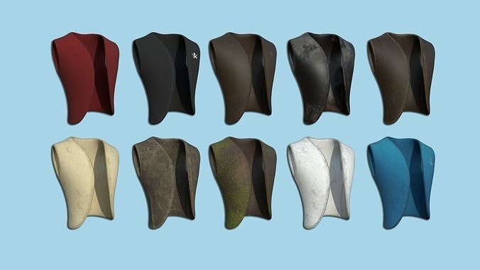 10 Pirate Vest Collection - Character Design Fashion 