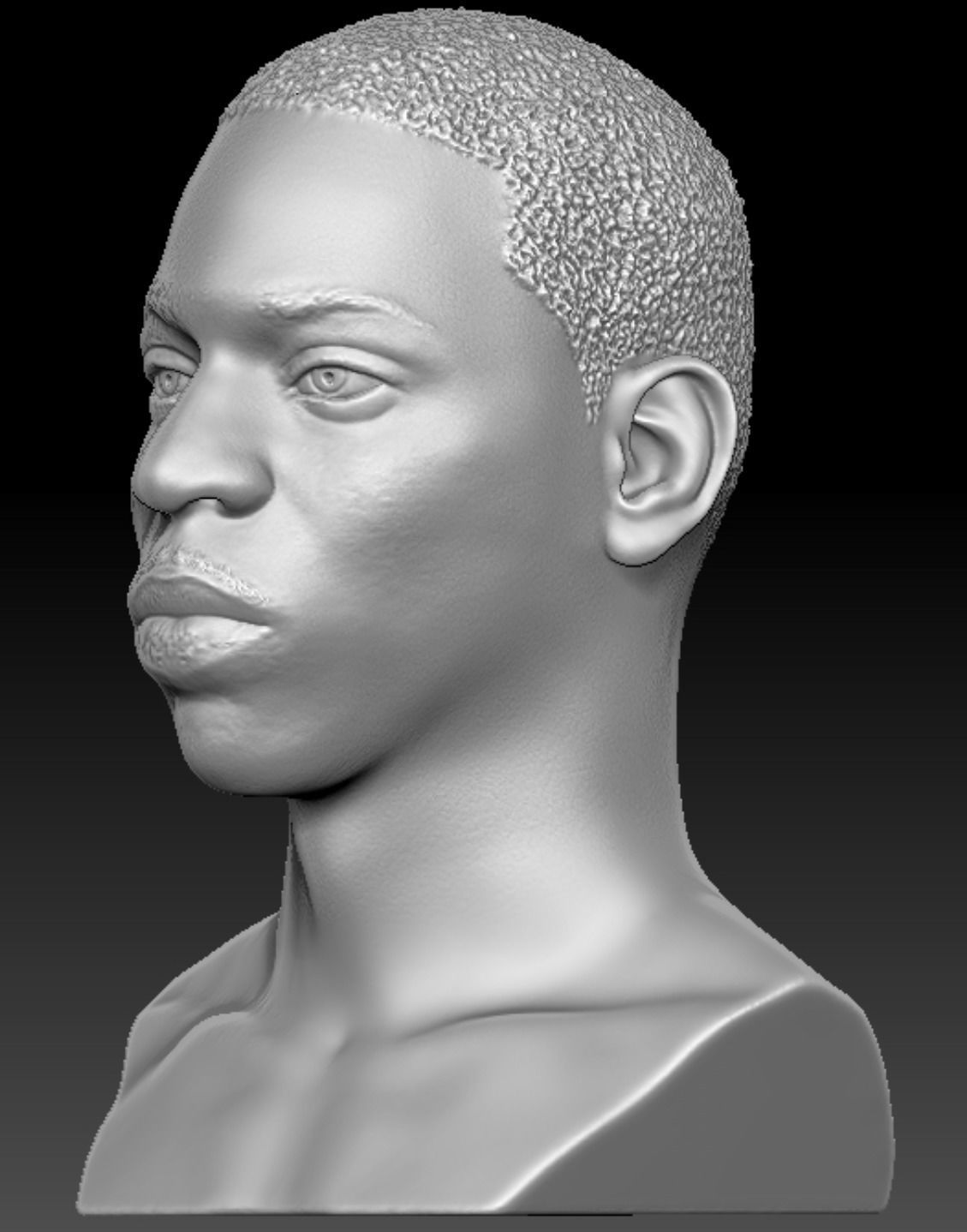 Young Dolph Bust 3d print ready model 3D print model_3