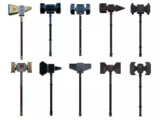 50 War hammers pack