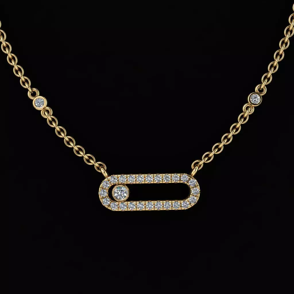 Messika Move Pendant 3D print model_0