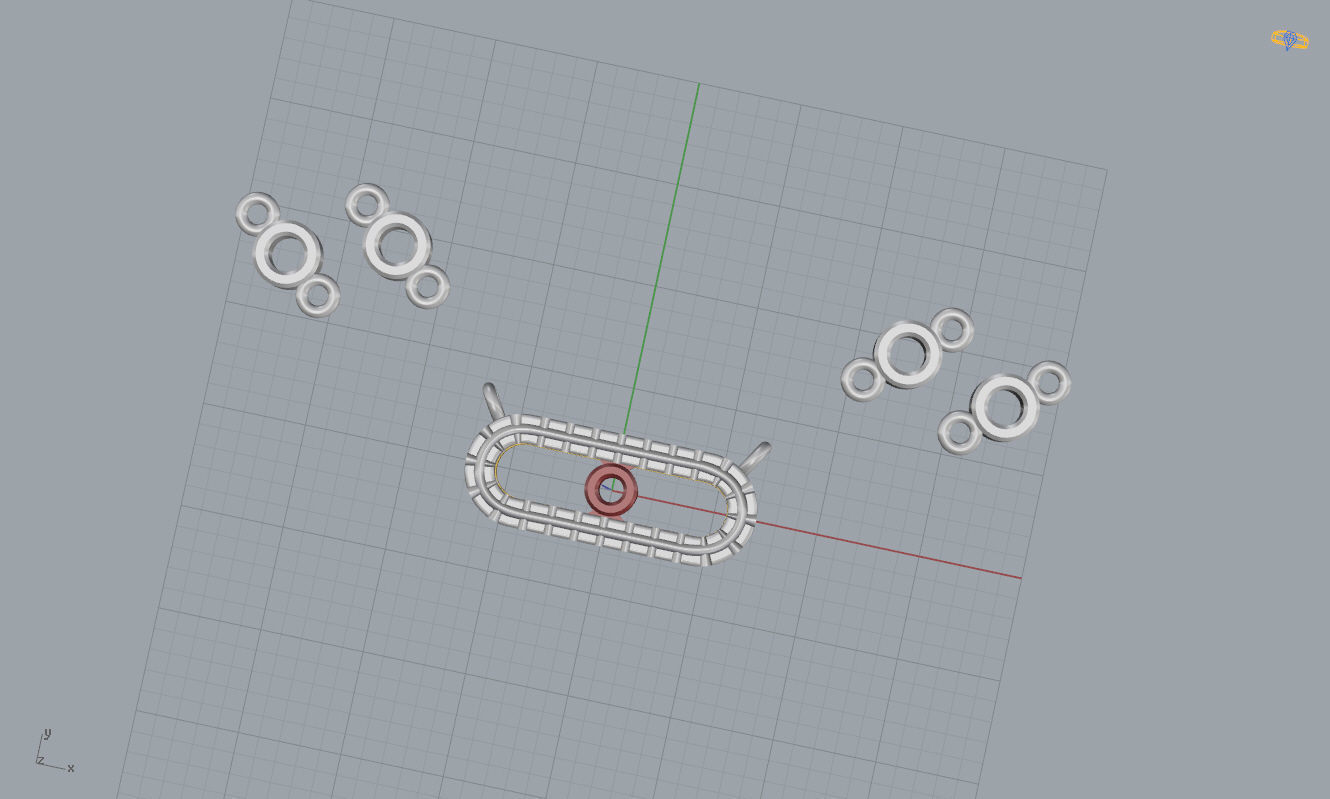 Messika Move Pendant 3D print model_7