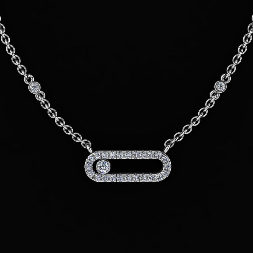 Messika Move Pendant 3D print model_2