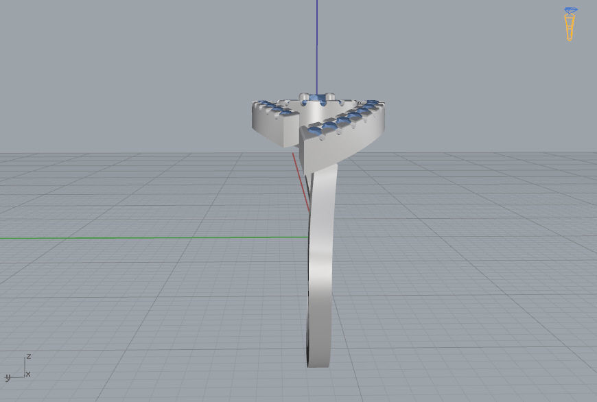 Messika Lucky Eye Ring 3D print model_11