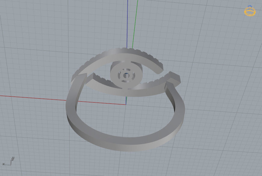 Messika Lucky Eye Ring 3D print model_10