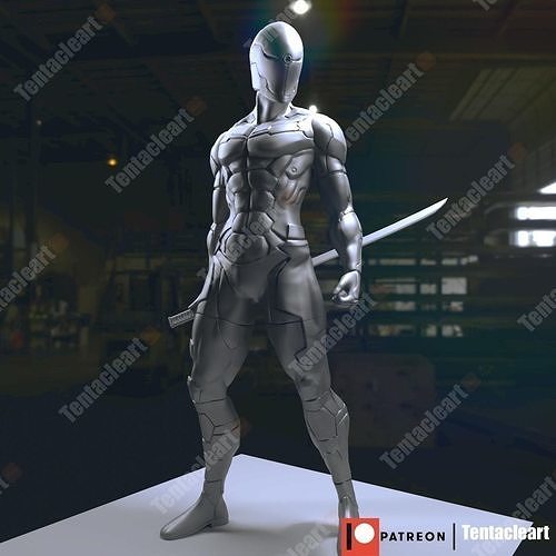 Gray fox 3D print model