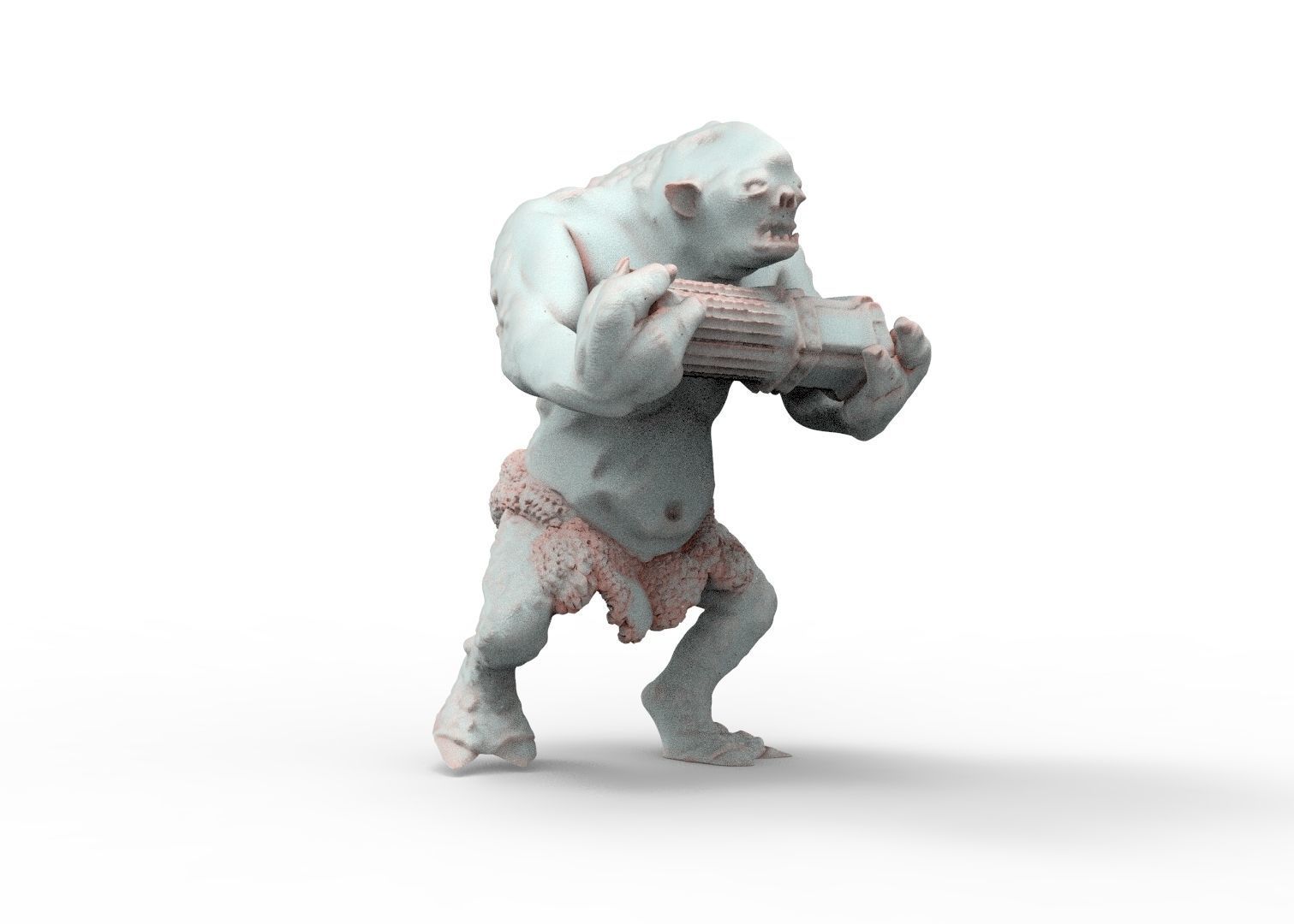 Savage Cave Trolls camp for diorama purpose 3D print model_7