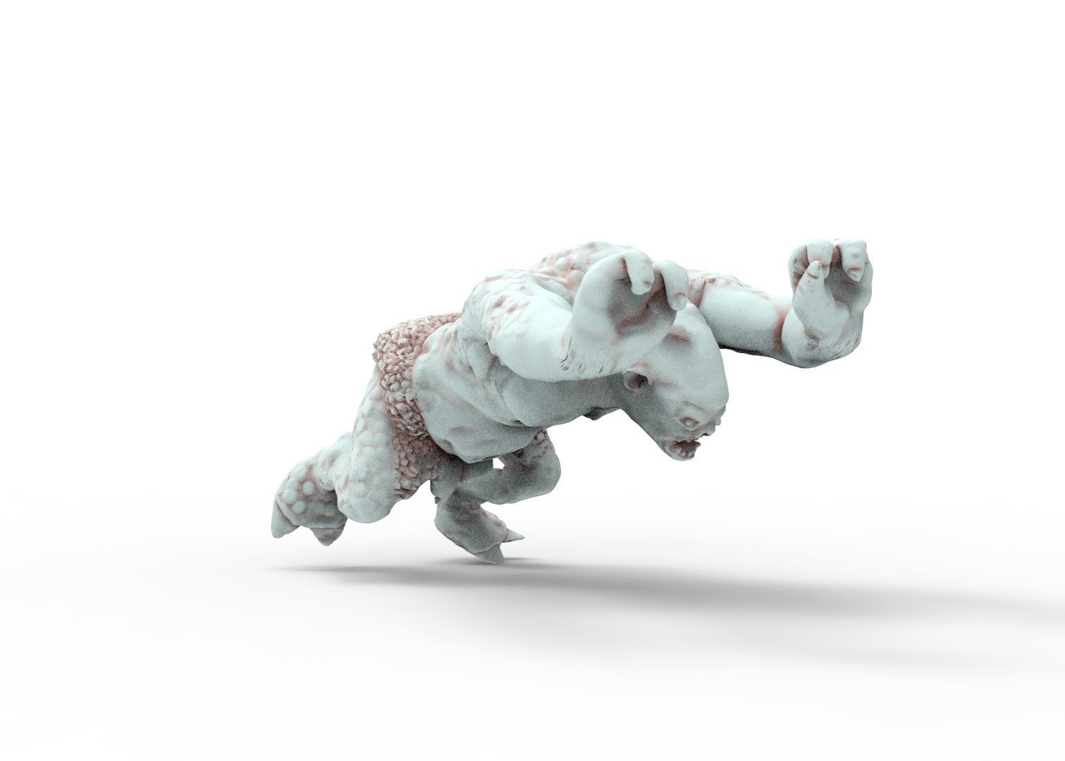 Savage Cave Trolls camp for diorama purpose 3D print model_6