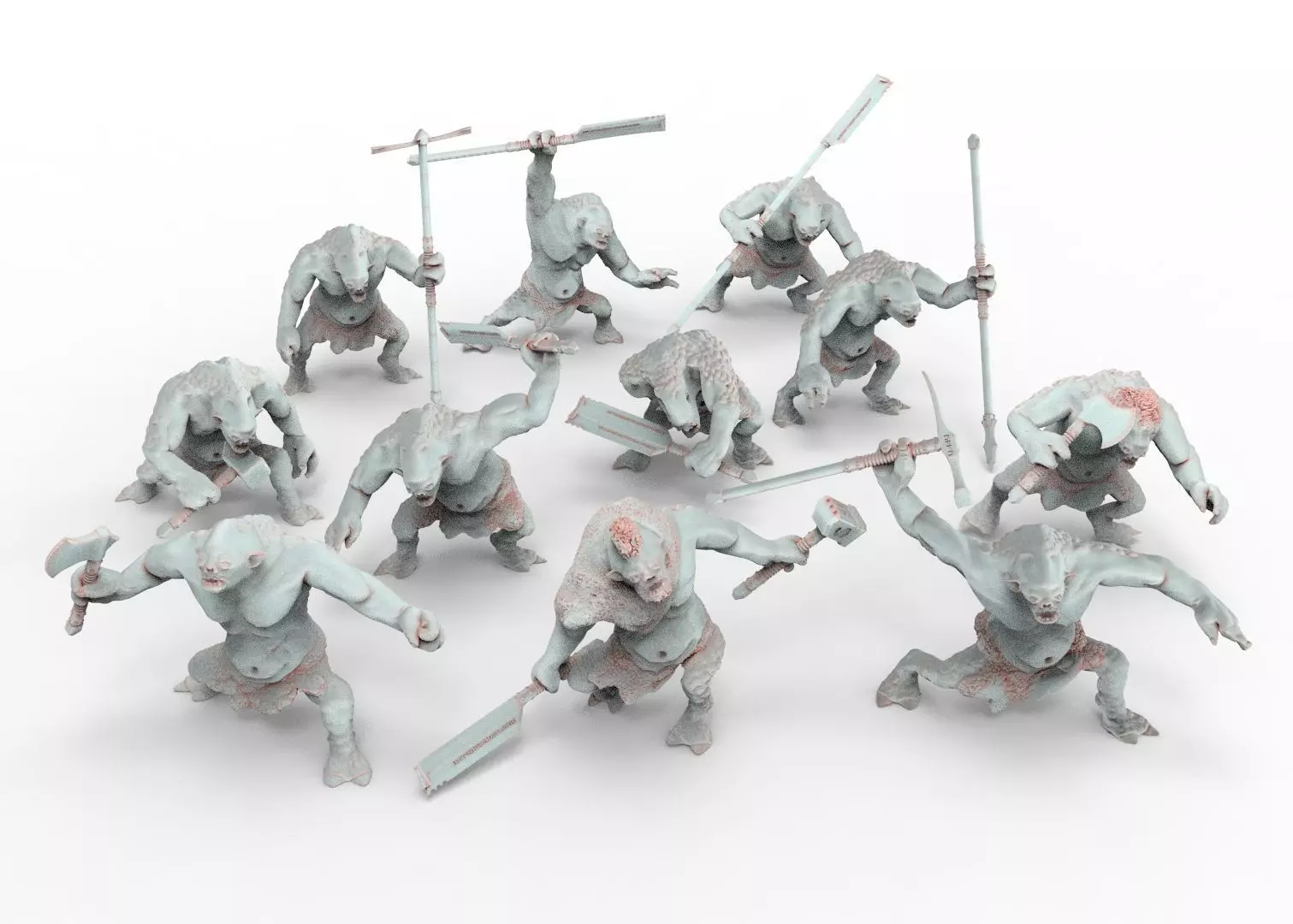 Savage Cave Trolls - Spartatroll revolution 3D print model_0