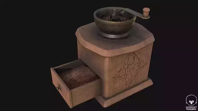 Coffee Grinder PBR Game Ready