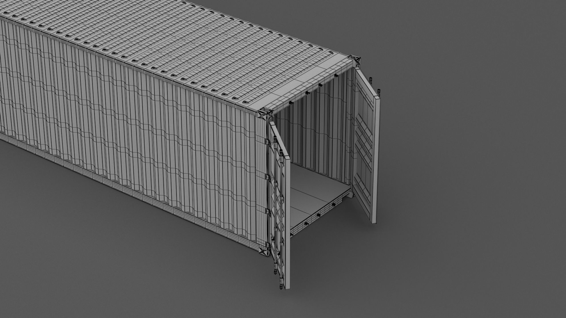 Evergreen Shipping Container 3D model_7