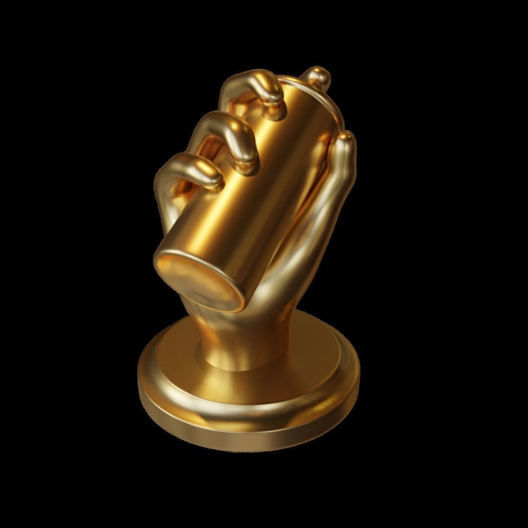 Graffiti Hand 3D print model_1