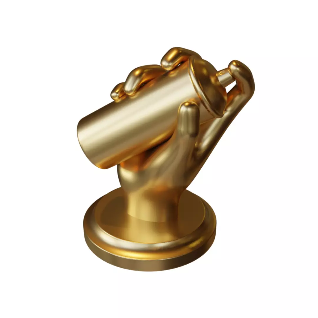 Graffiti Hand 3D print model_0