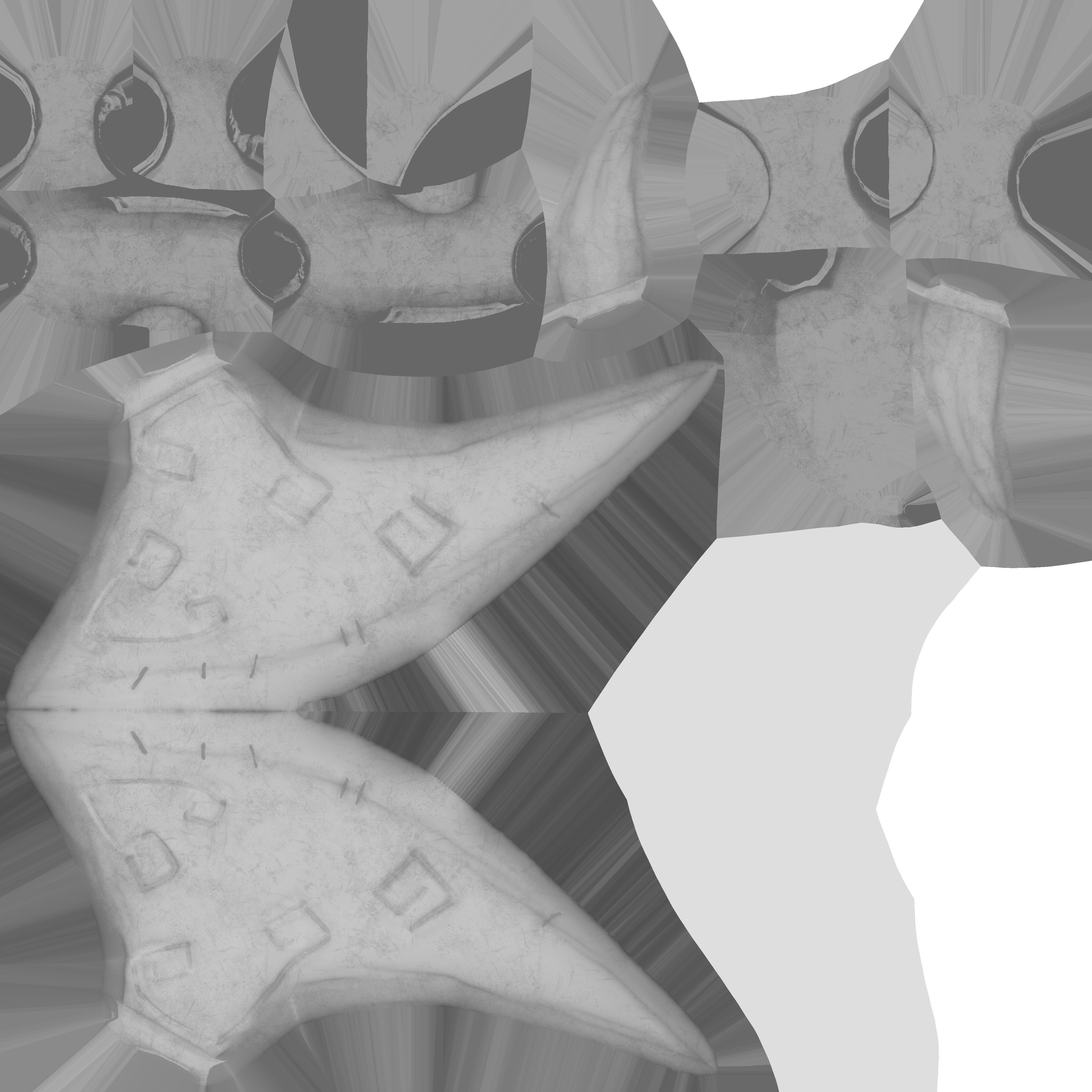 Stylized Axe Low-poly 3D model_6