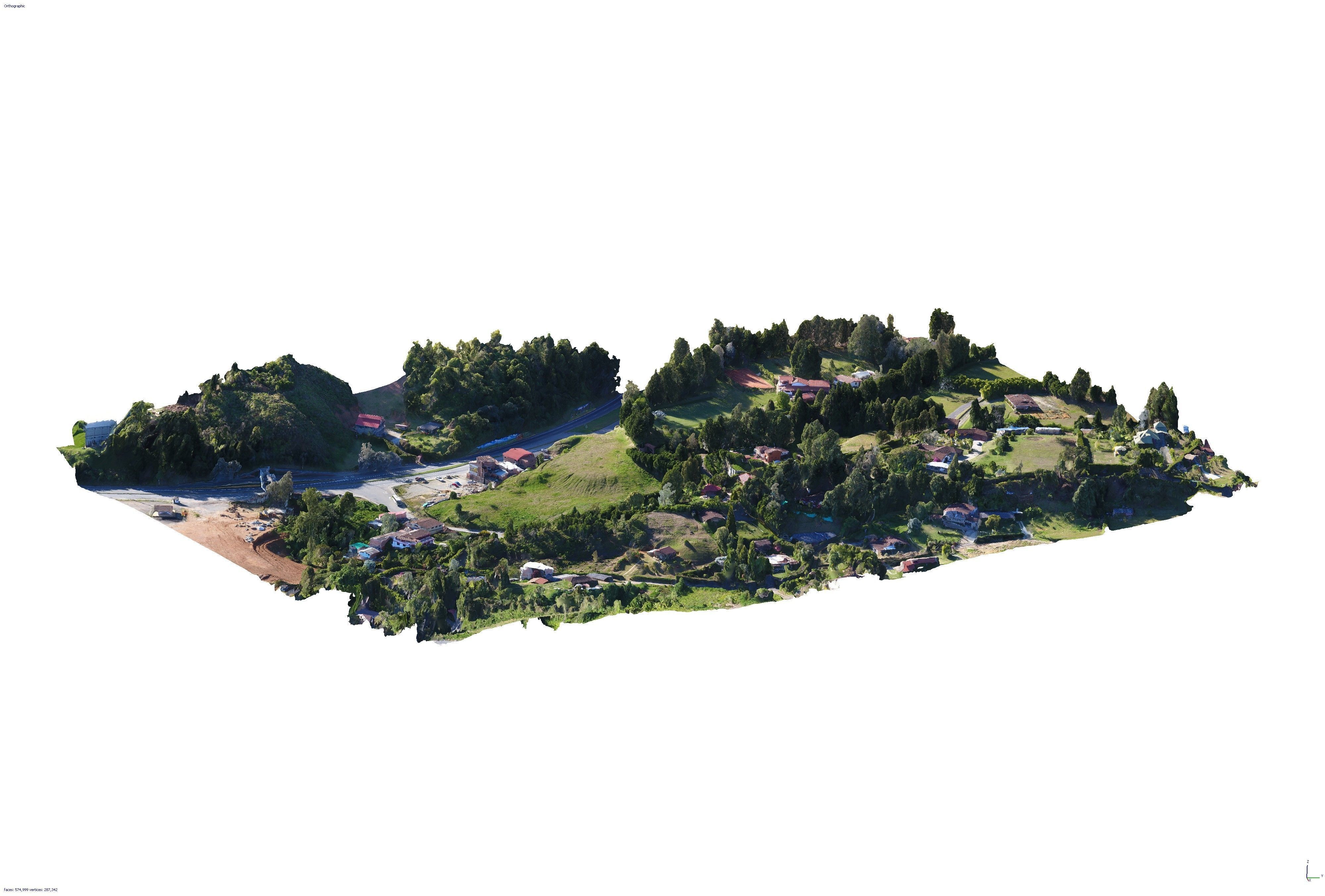 Sunset at quinta 06 12 2020 Low-poly 3D model_19