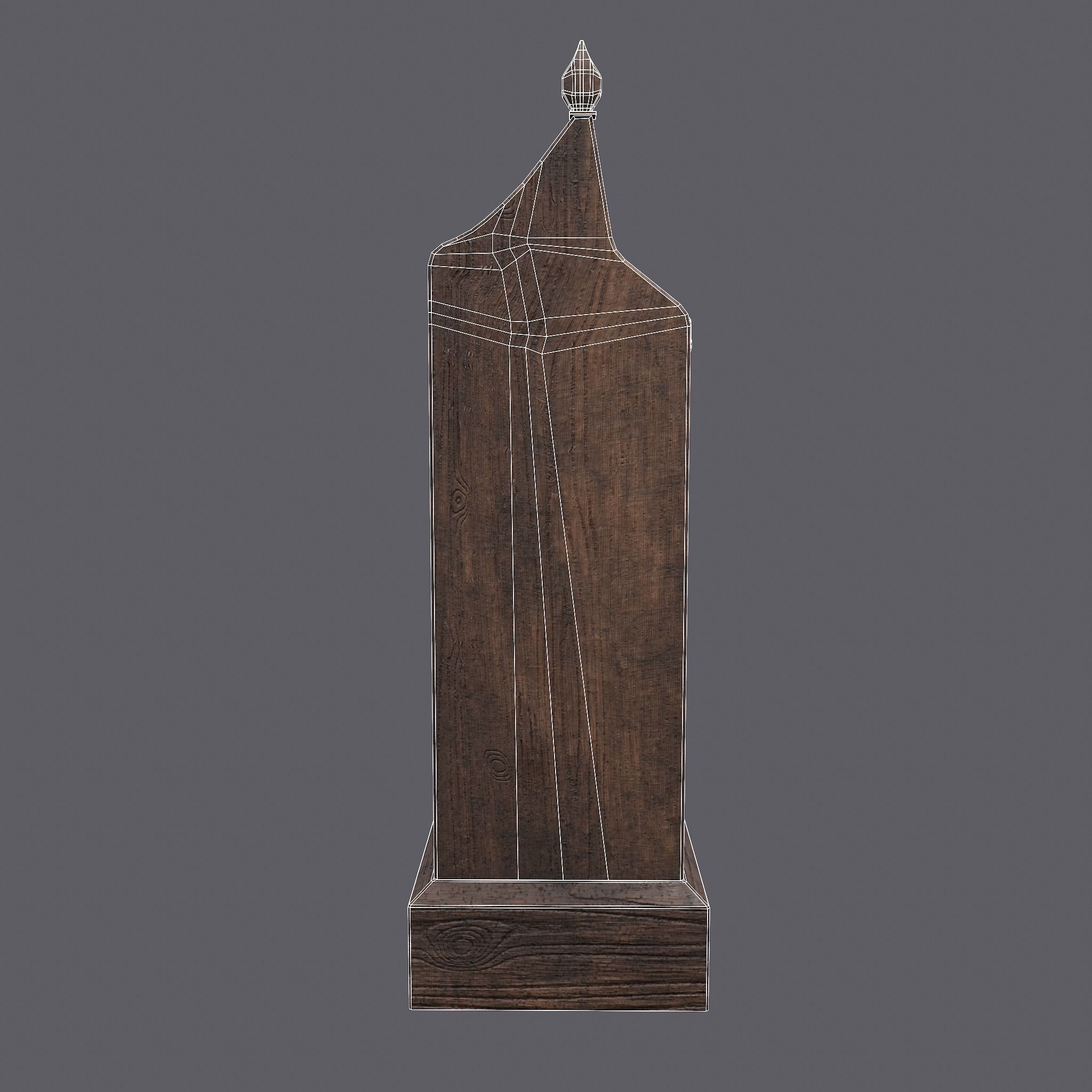 Medieval Elegant Writing Stand Low-poly 3D model_21