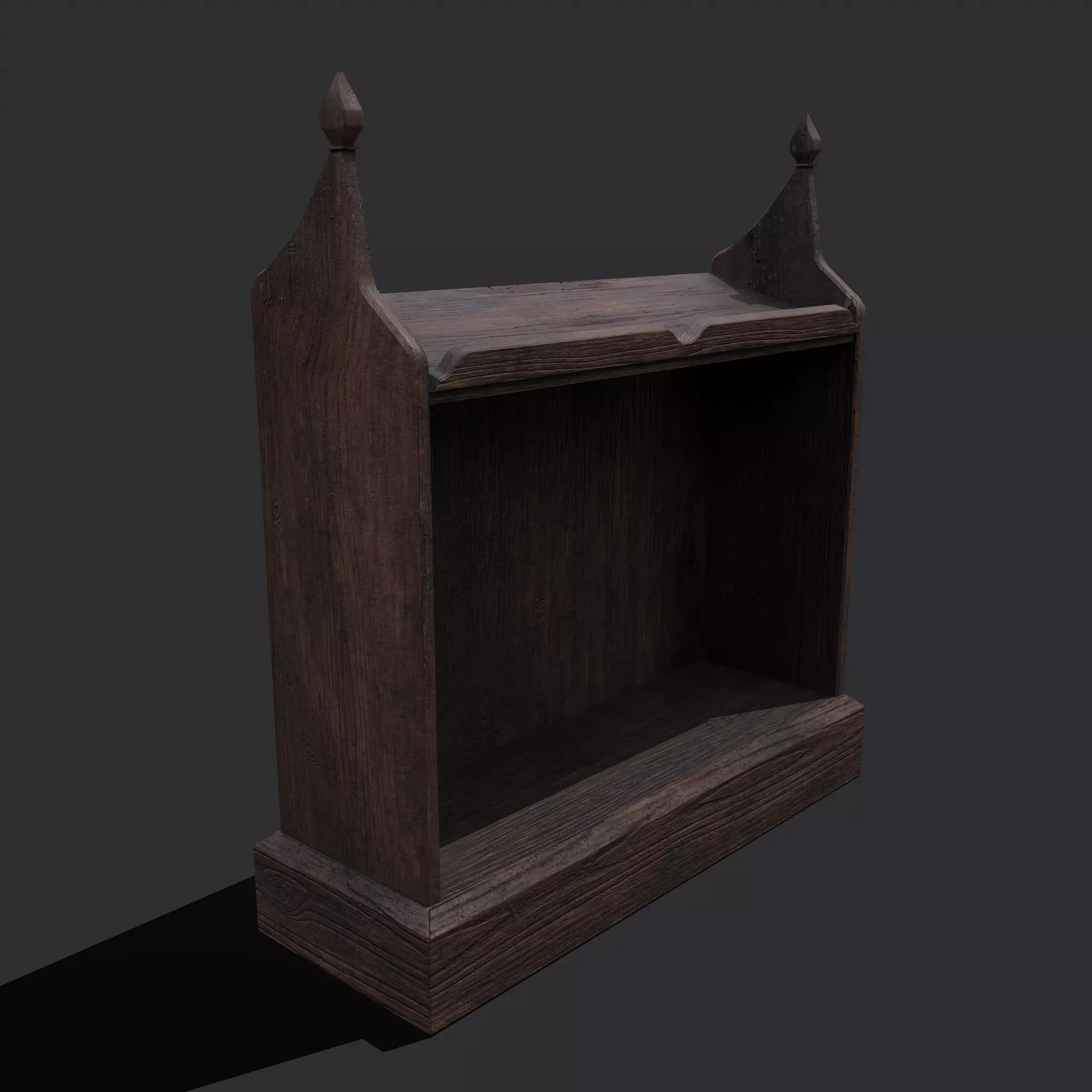 Medieval Elegant Writing Stand Low-poly 3D model_0