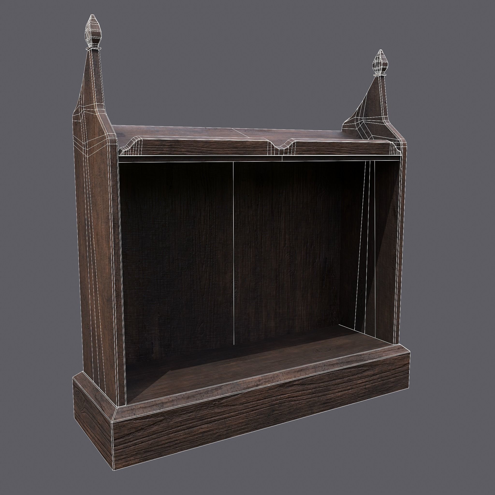 Medieval Elegant Writing Stand Low-poly 3D model_19