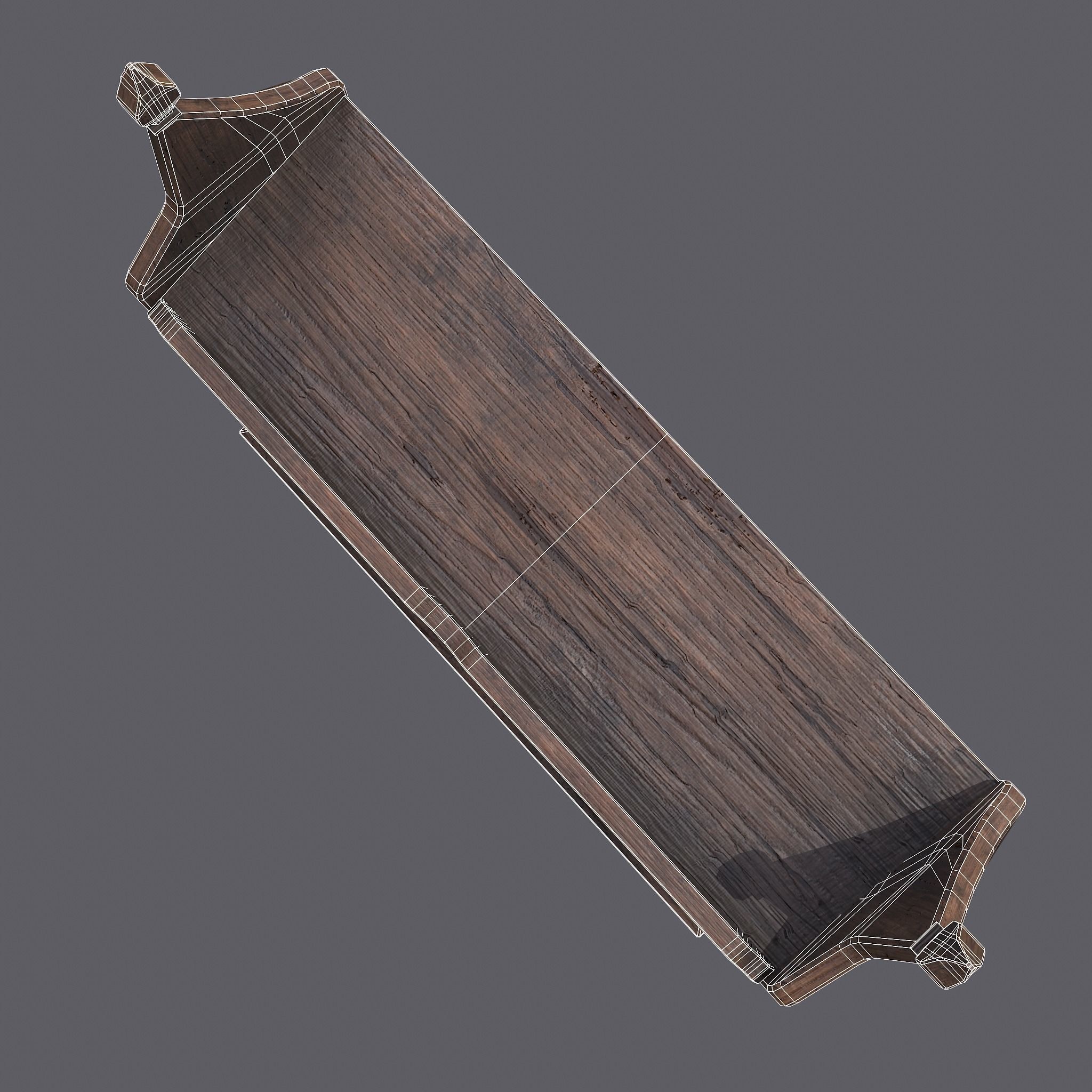 Medieval Elegant Writing Stand Low-poly 3D model_25