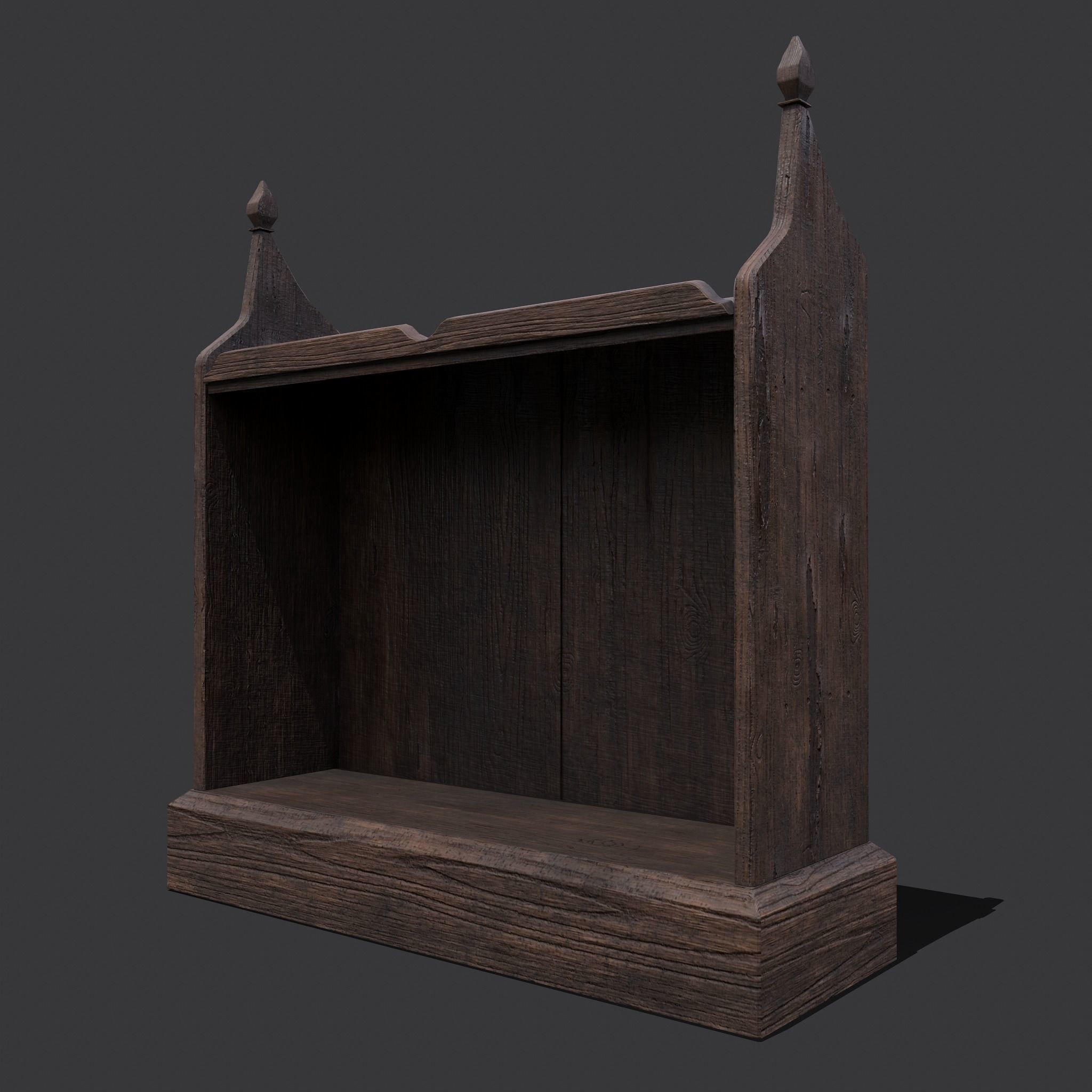 Medieval Elegant Writing Stand Low-poly 3D model_15
