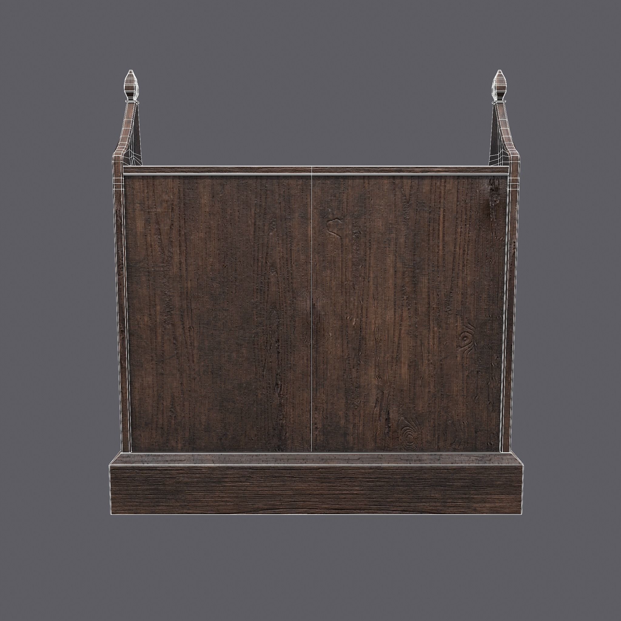 Medieval Elegant Writing Stand Low-poly 3D model_23