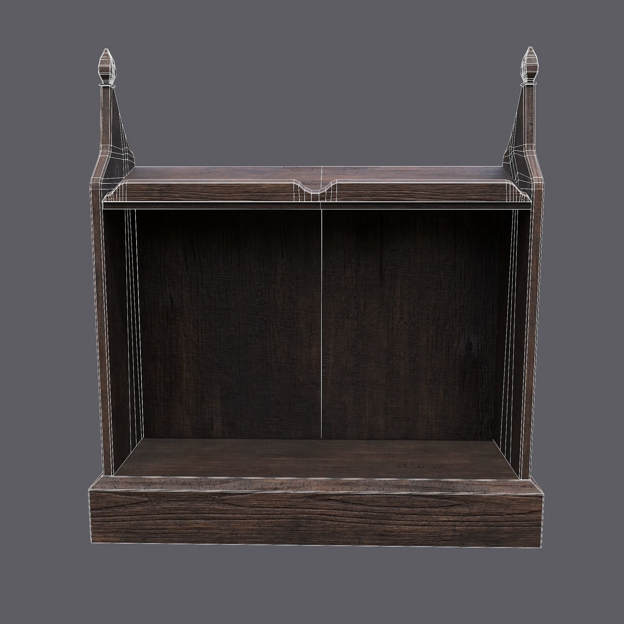 Medieval Elegant Writing Stand Low-poly 3D model_18