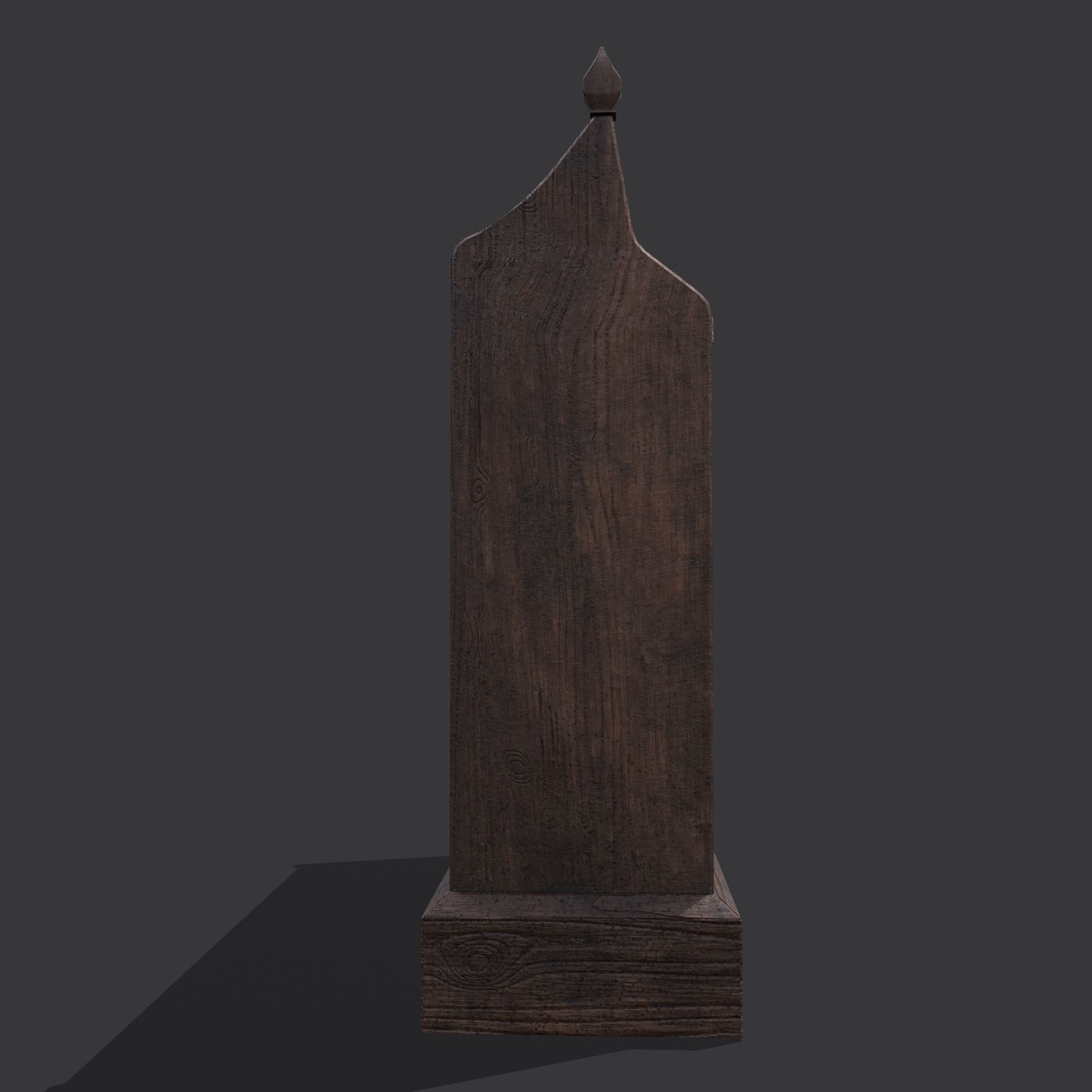 Medieval Elegant Writing Stand Low-poly 3D model_6