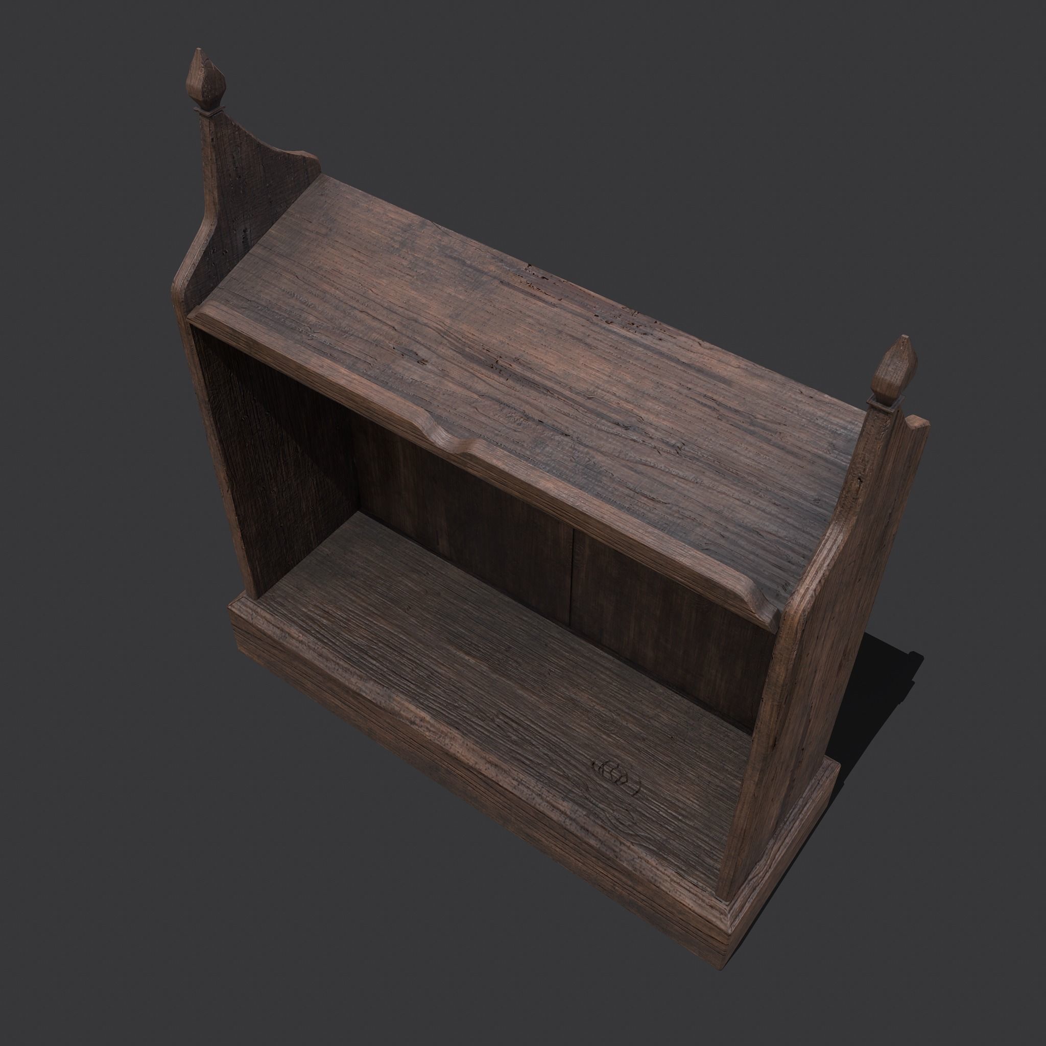 Medieval Elegant Writing Stand Low-poly 3D model_16