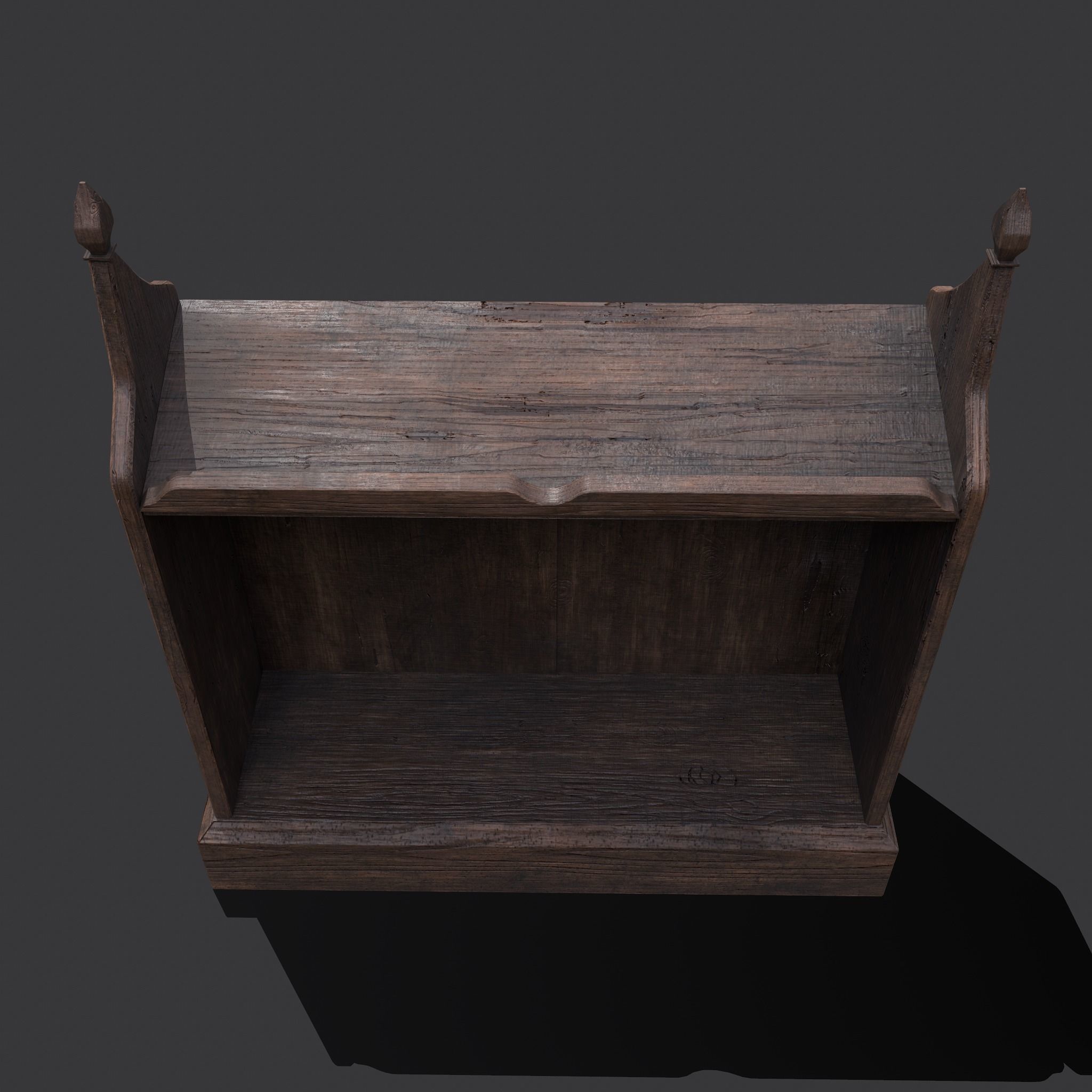 Medieval Elegant Writing Stand Low-poly 3D model_12