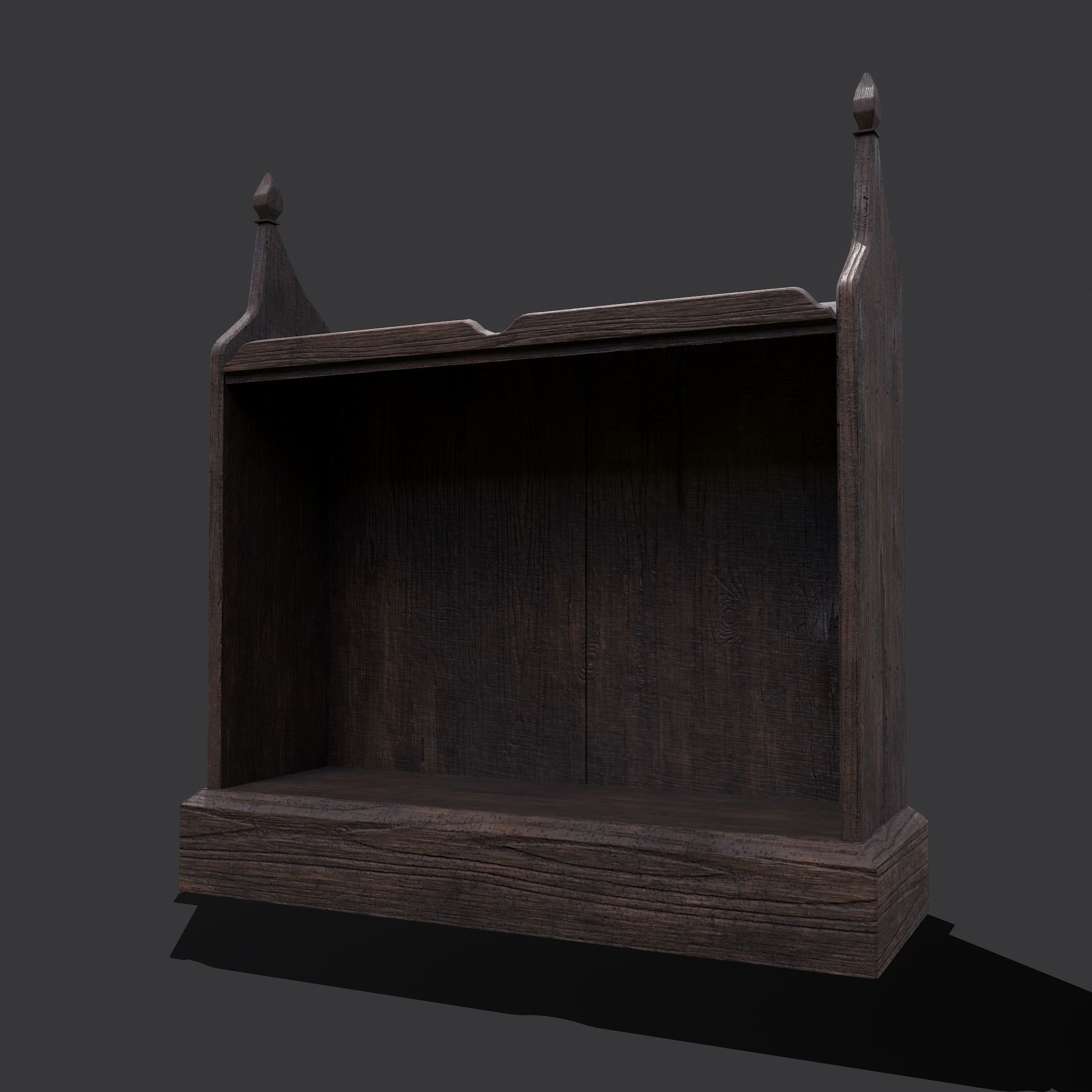 Medieval Elegant Writing Stand Low-poly 3D model_11