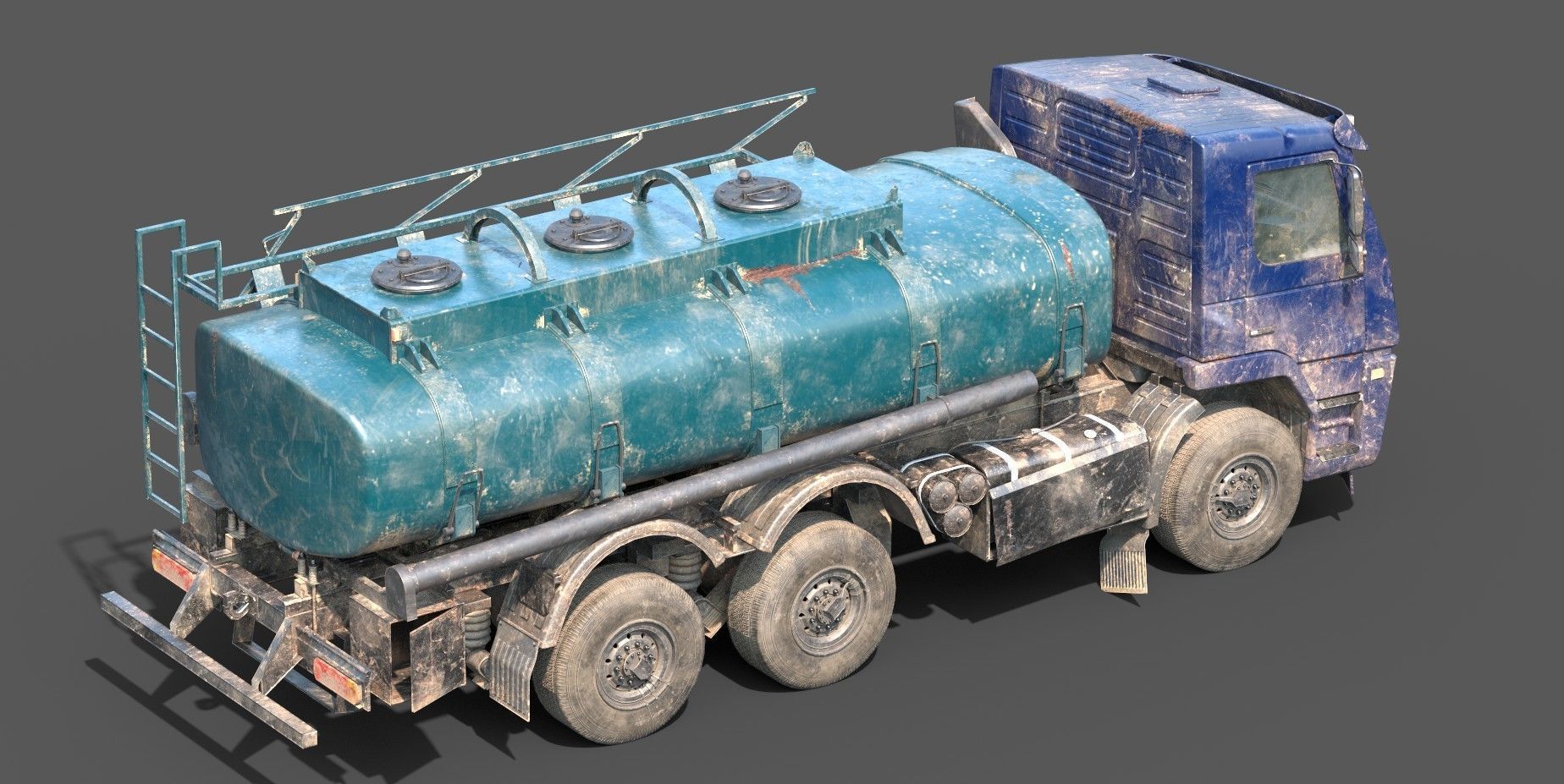Truck Vehicle Pack Unity Low-poly 3D model_17