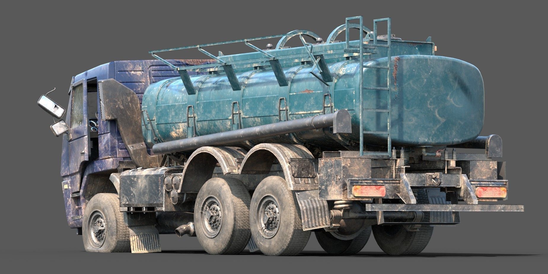 Truck Vehicle Pack Unity Low-poly 3D model_16