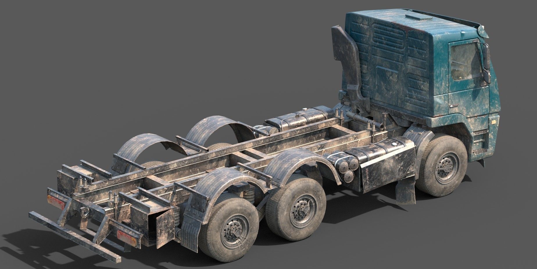 Truck Vehicle Pack Unity Low-poly 3D model_18