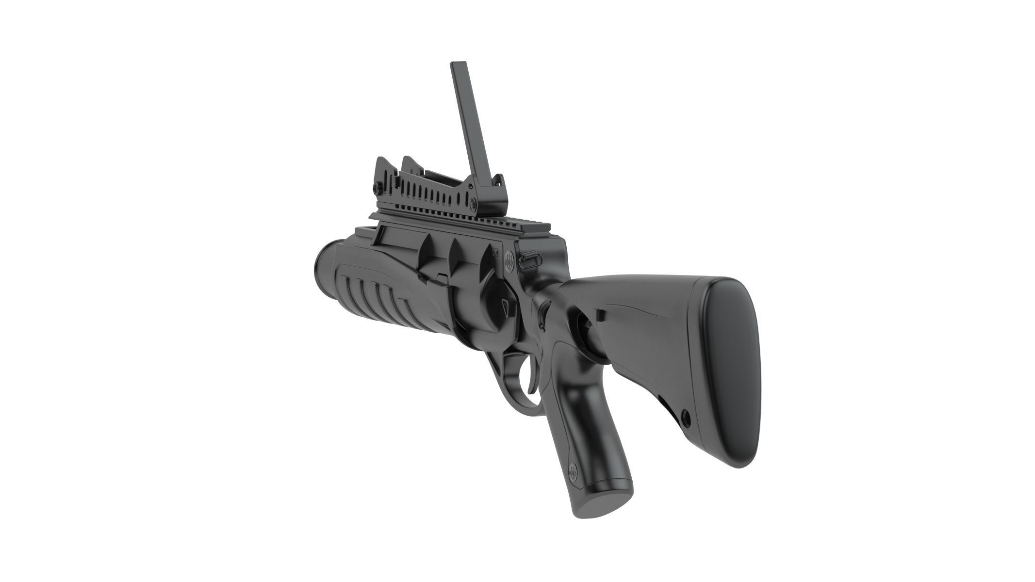 Beretta GLX 160 Grenade Launcher 3D model_1