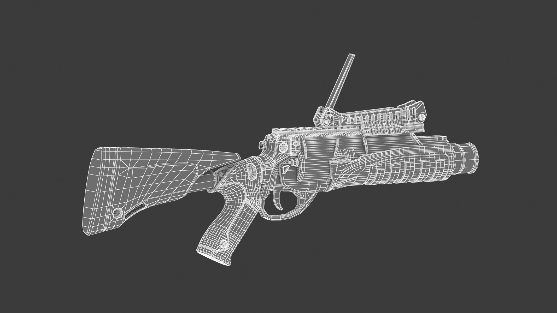 Beretta GLX 160 Grenade Launcher 3D model_15