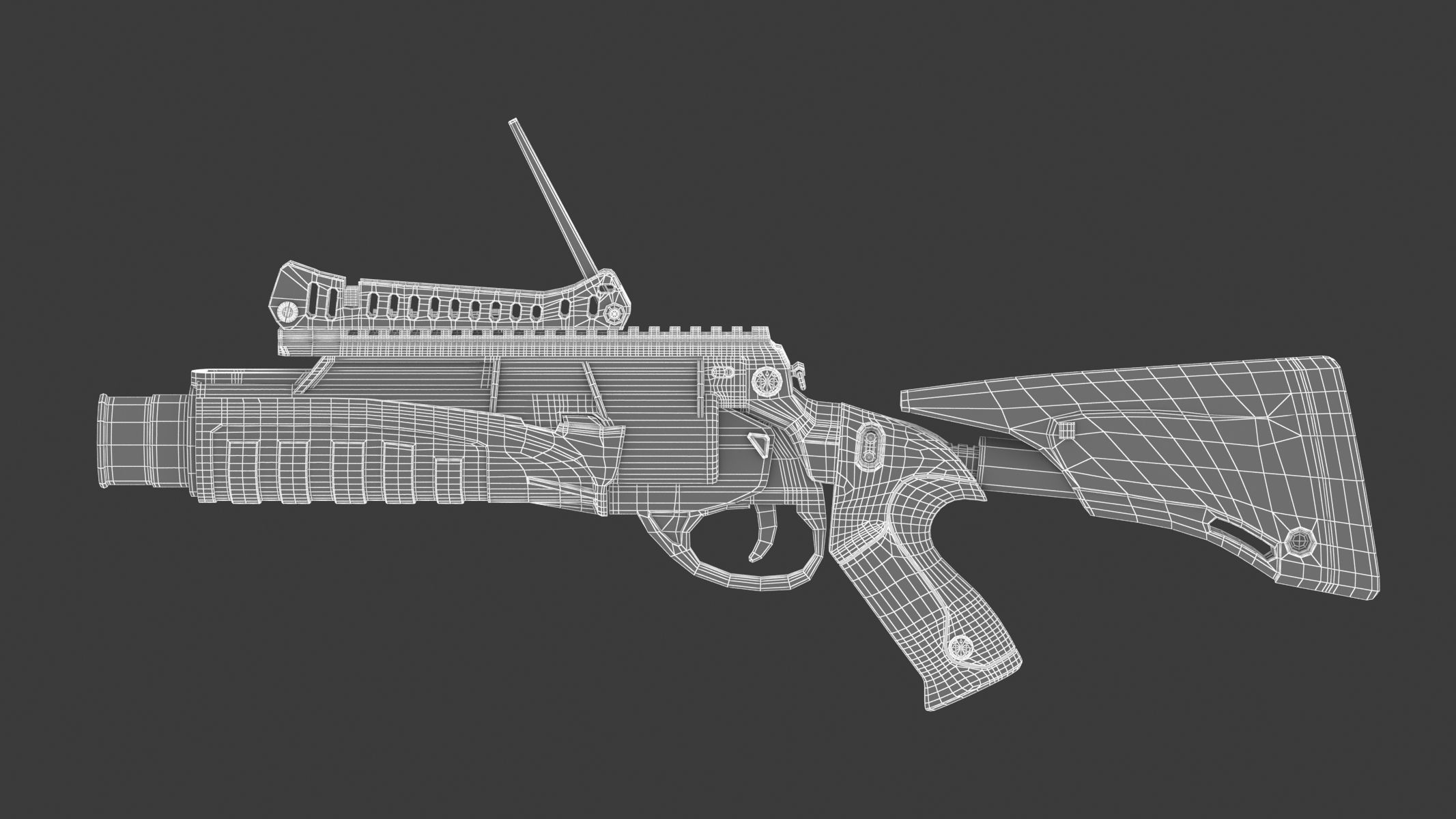 Beretta GLX 160 Grenade Launcher 3D model_17