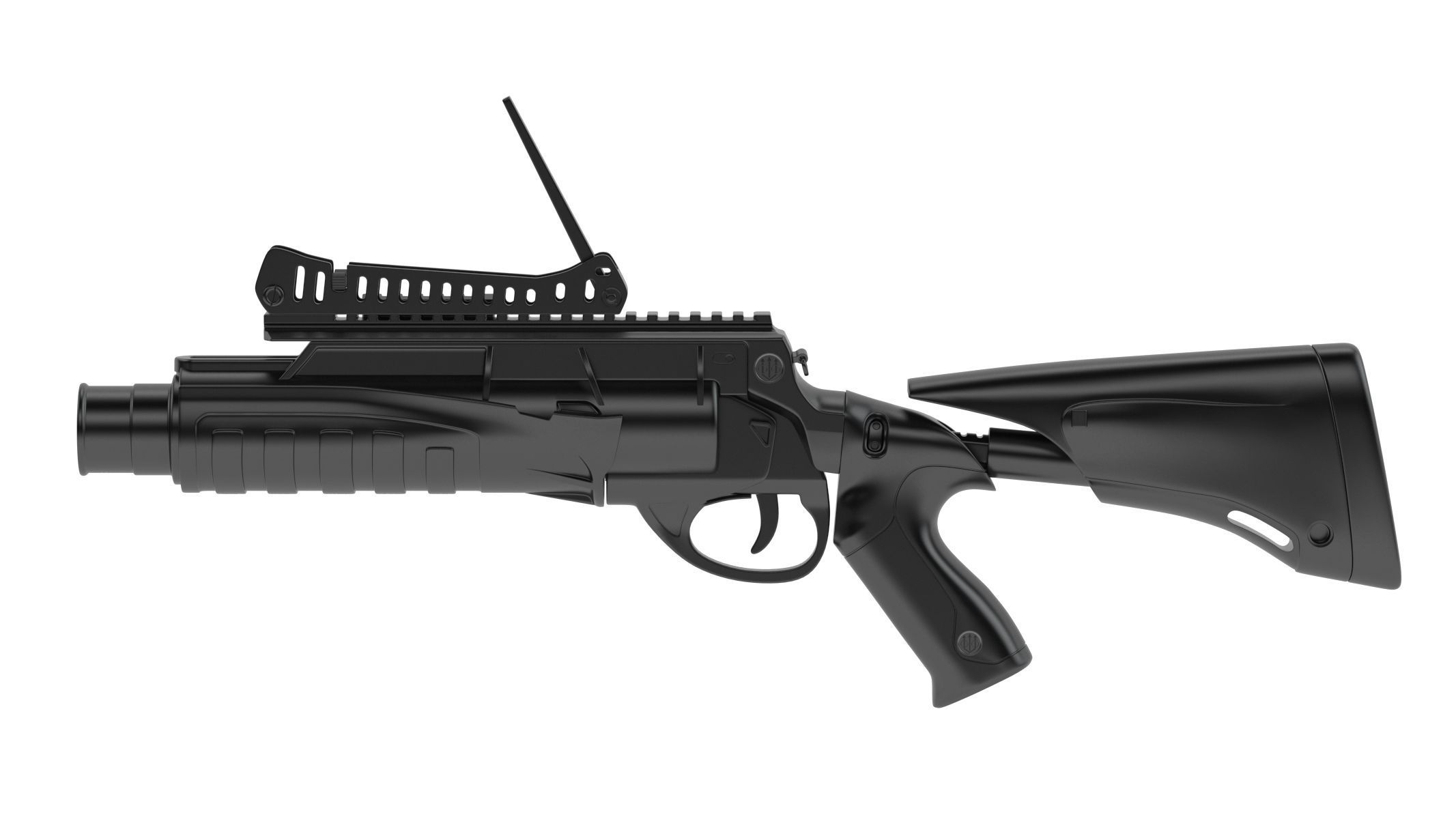 Beretta GLX 160 Grenade Launcher 3D model_2
