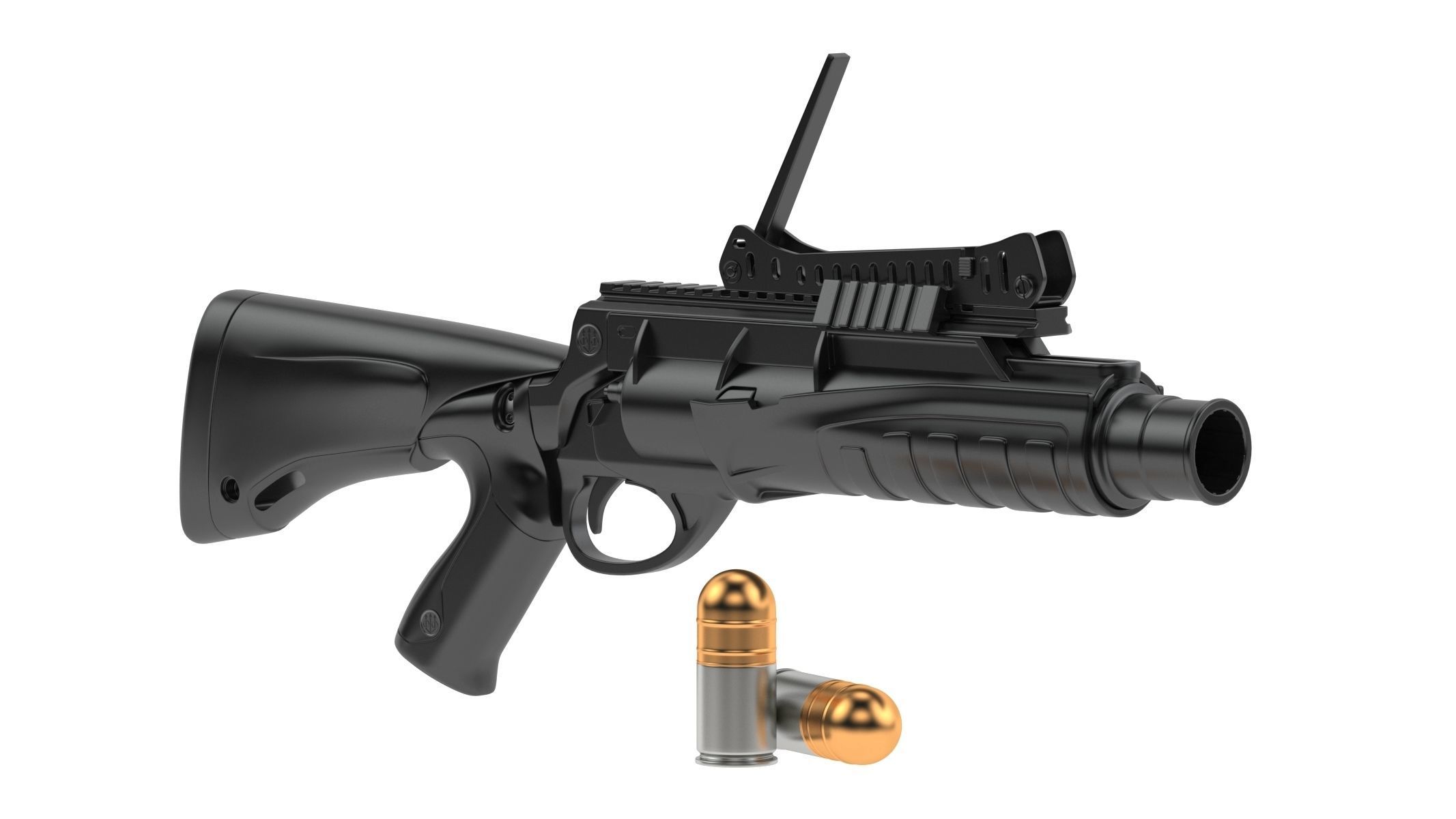 Beretta GLX 160 Grenade Launcher 3D model_4
