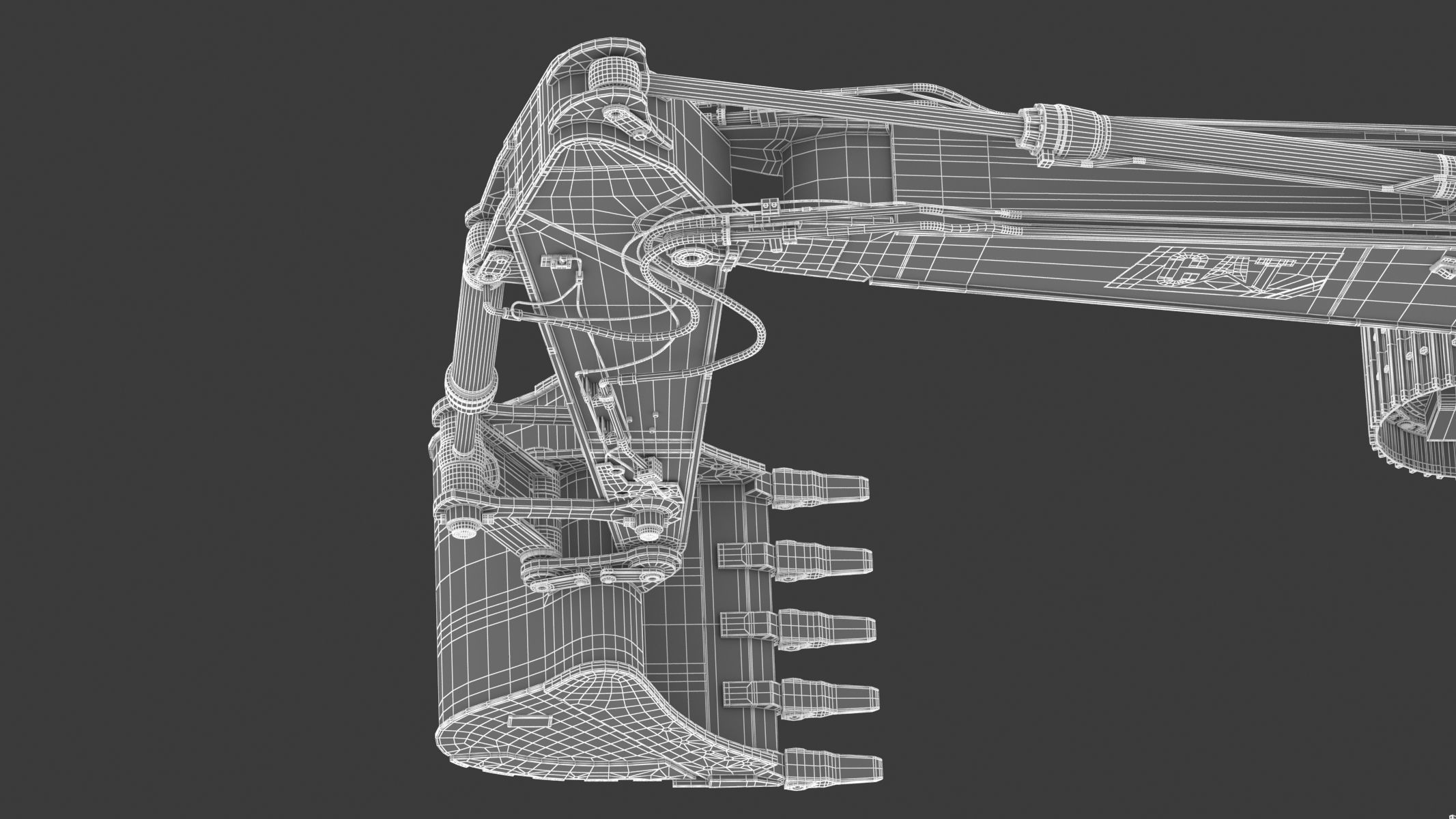 Cat 336 Excavator 3D model_39