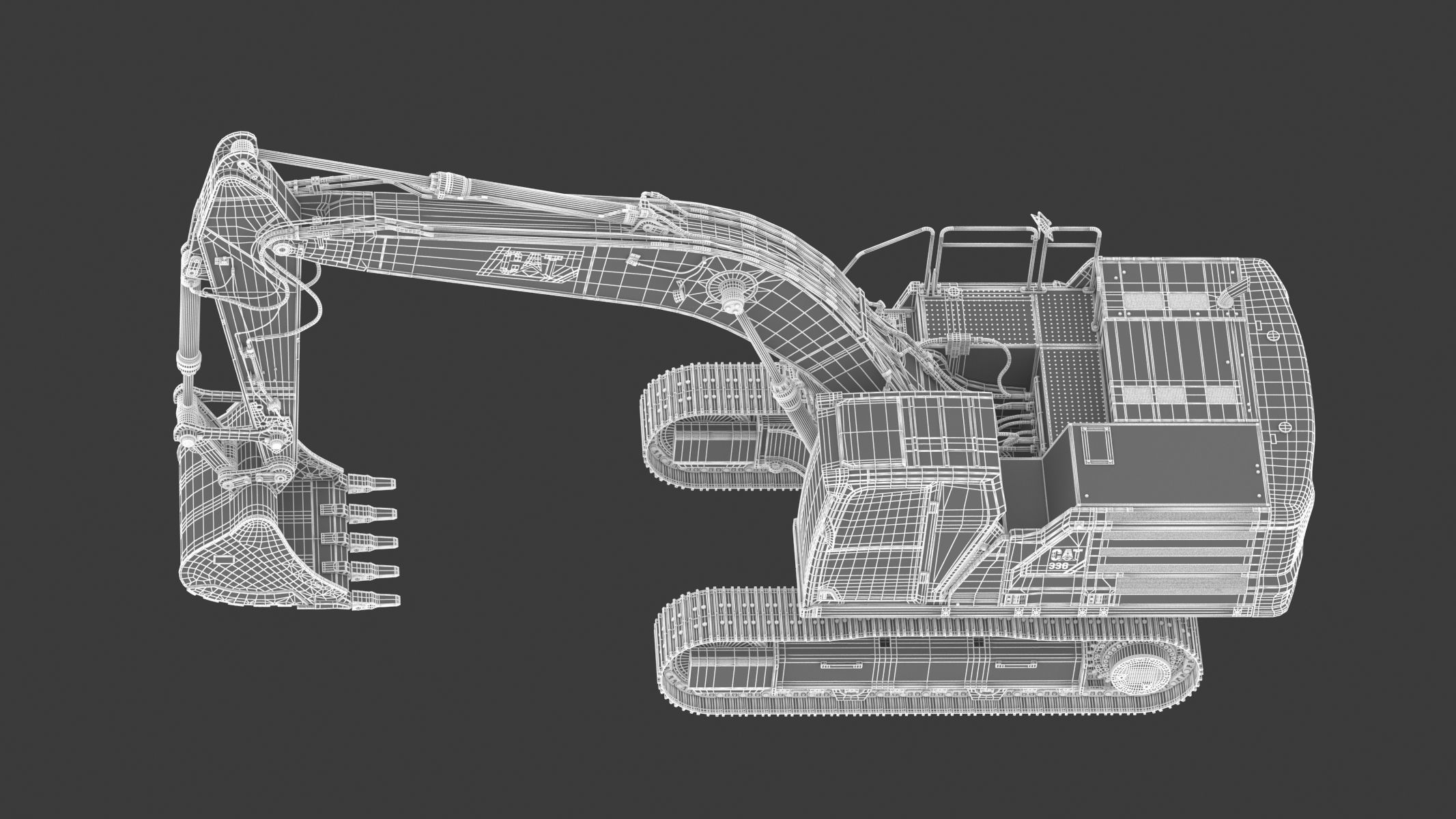 Cat 336 Excavator 3D model_28